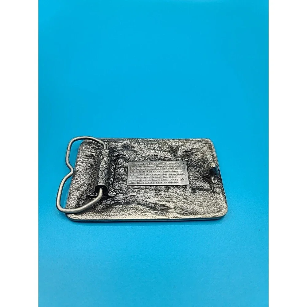 AAtrex Silver Anniversary Belt Buckle 25 Years in Corn Farming Belt Buckle